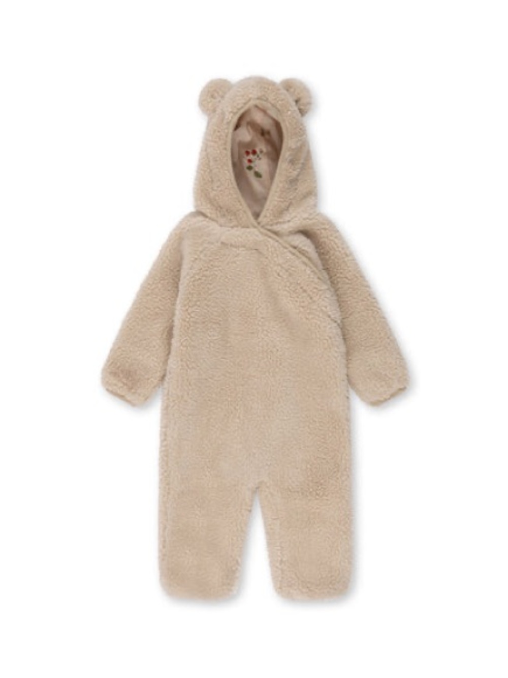 Konges Slojd grizz teddy onesie coverall 3Y cream off white